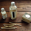 White 4" Candle Match Jar
