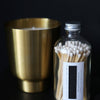 White 4" Candle Match Jar