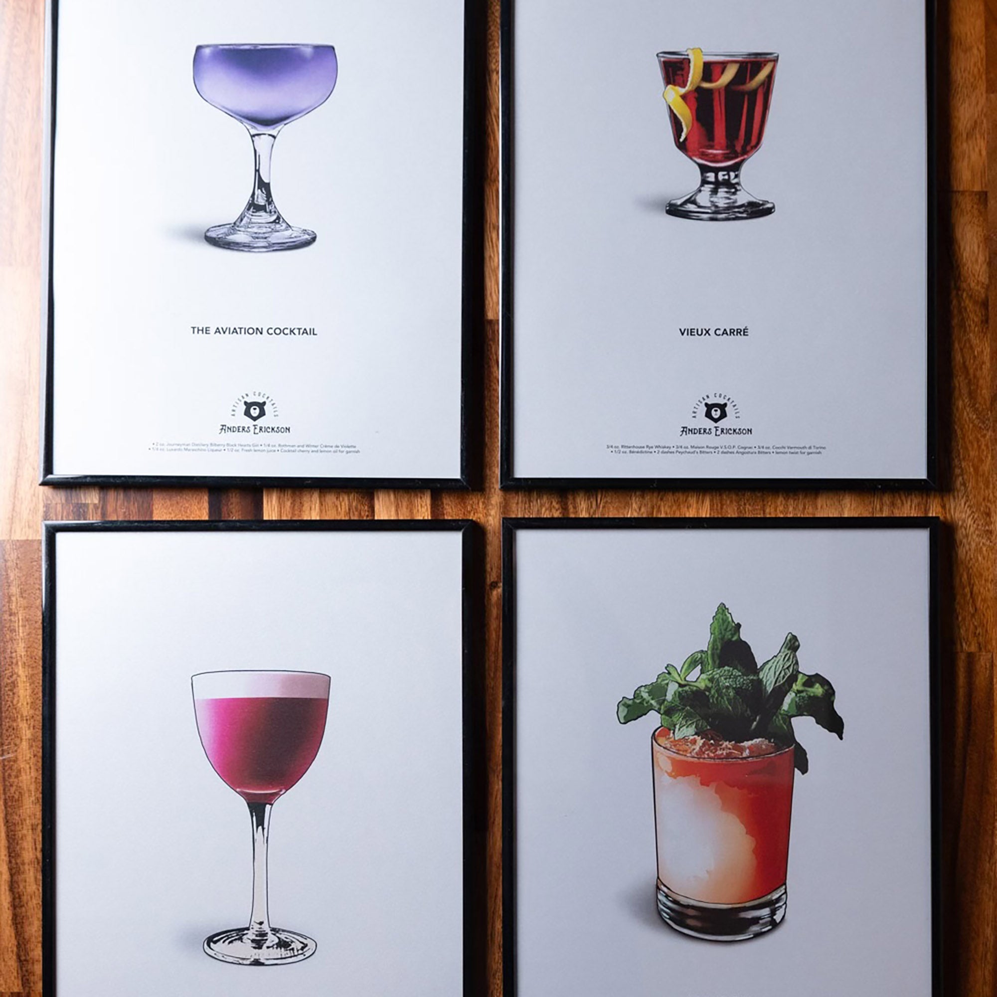 Anders Erickson Cocktail Prints (Bundle 2)