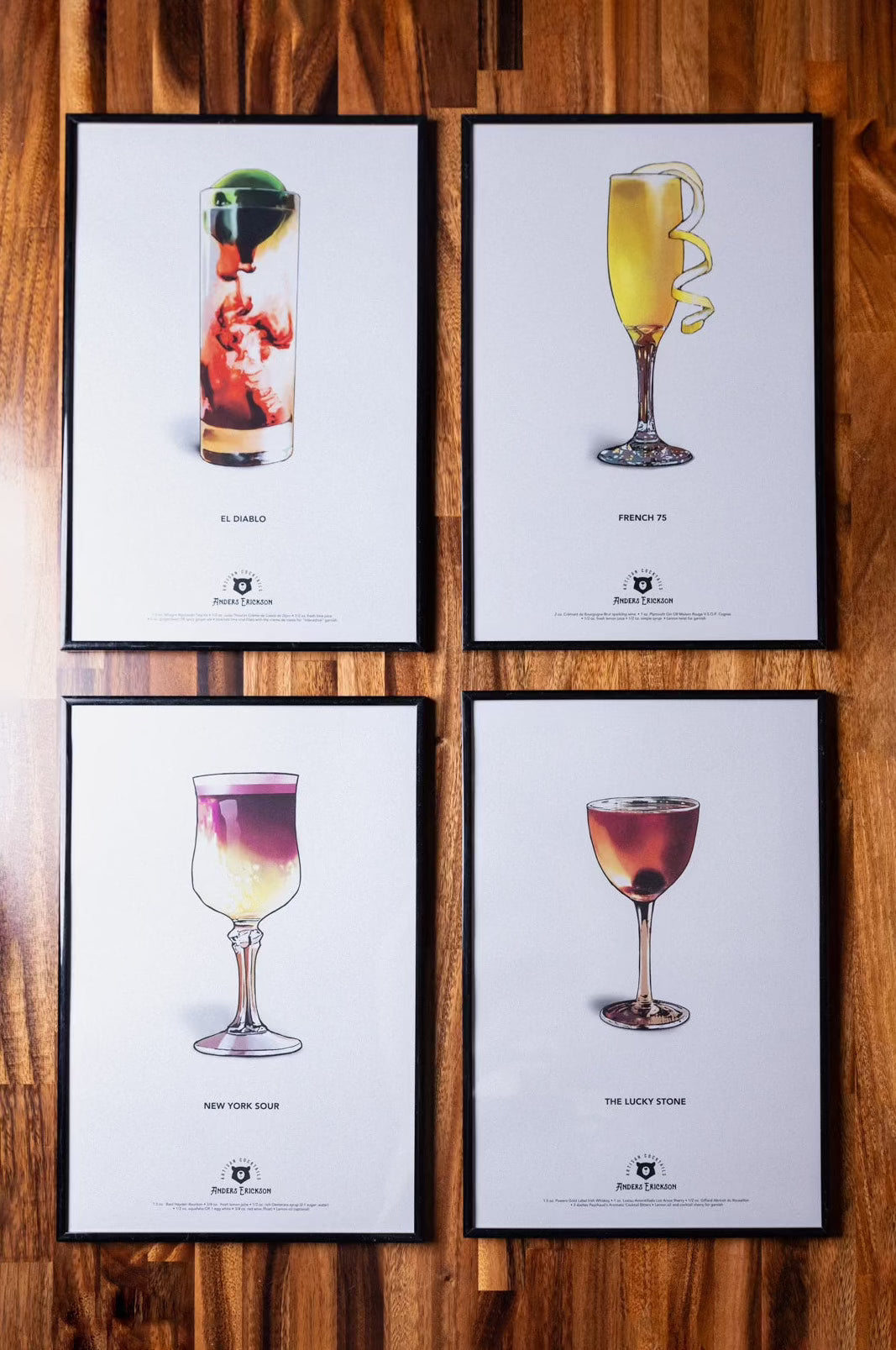 Anders Erickson Cocktail Prints (Bundle 3)