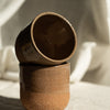 Handmade Pottery Coffee Cup – Rustic Pinkish Red Stoneware