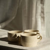 Handmade Stoneware Mug — White Sand Speckled