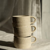 Handmade Stoneware Mug — White Sand Speckled