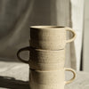 Handmade Stoneware Mug — White Sand Speckled
