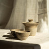 Handmade Stoneware Small Tea Cup – Gray with Speckles