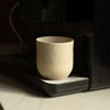 Handmade Small Coffee Cup – Rustic White Speckled Stoneware