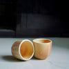 Beige Stoneware Espresso Coffee Cup