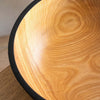 Hand Carved Extra Large Wooden Bowl. Half Charred