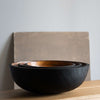 Hand Carved Extra Large Wooden Bowl. Half Charred
