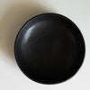 Black Matte Stoneware Pasta Bowl