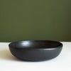 Black Matte Stoneware Pasta Bowl
