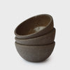 Handmade Dark Stoneware Bowl "Pumpernickel"