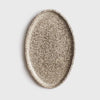 Handmade Stoneware Oval Large Serving Platter "Oats"