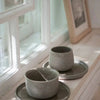 Handmade Stoneware Coffee Cup Concrete