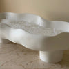 Scalloped Candle Tray-Refillable Sand Wax Candle Vessel