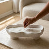 Scalloped Candle Tray-Refillable Sand Wax Candle Vessel