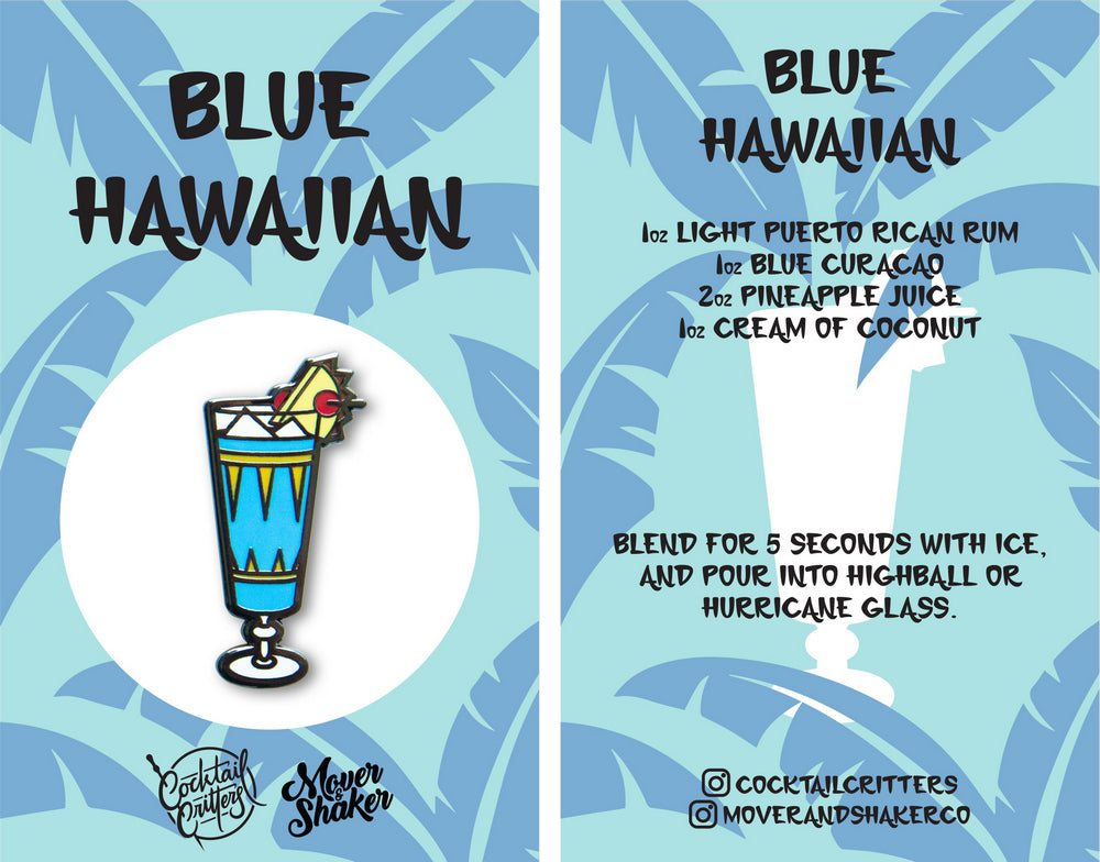 Blue Hawaiian Pin
