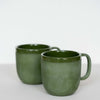 Handmade Porcelain Coffee Mug. Green