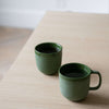 Handmade Porcelain Coffee Mug. Green