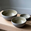 Handmade Stoneware Ramen Bowl "Concrete"