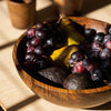 Hand-Carved Large Walnut Wood Bowl