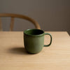 Handmade Porcelain Coffee Mug. Green