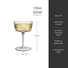 Beau Crystal Cocktail Coupes