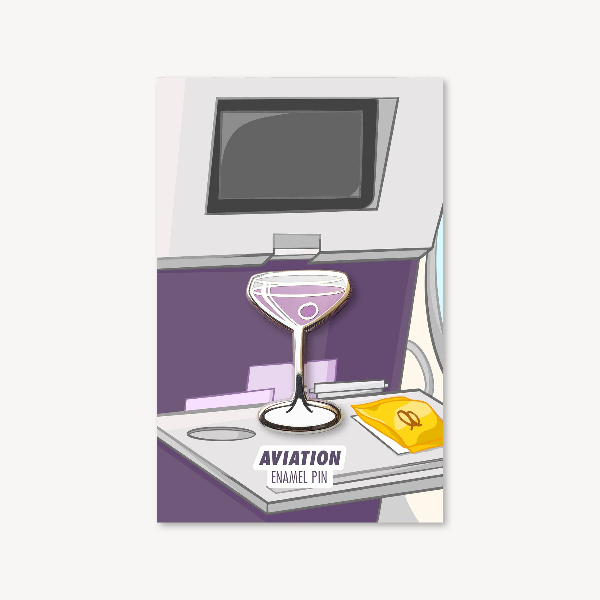 Aviation Cocktail Pin