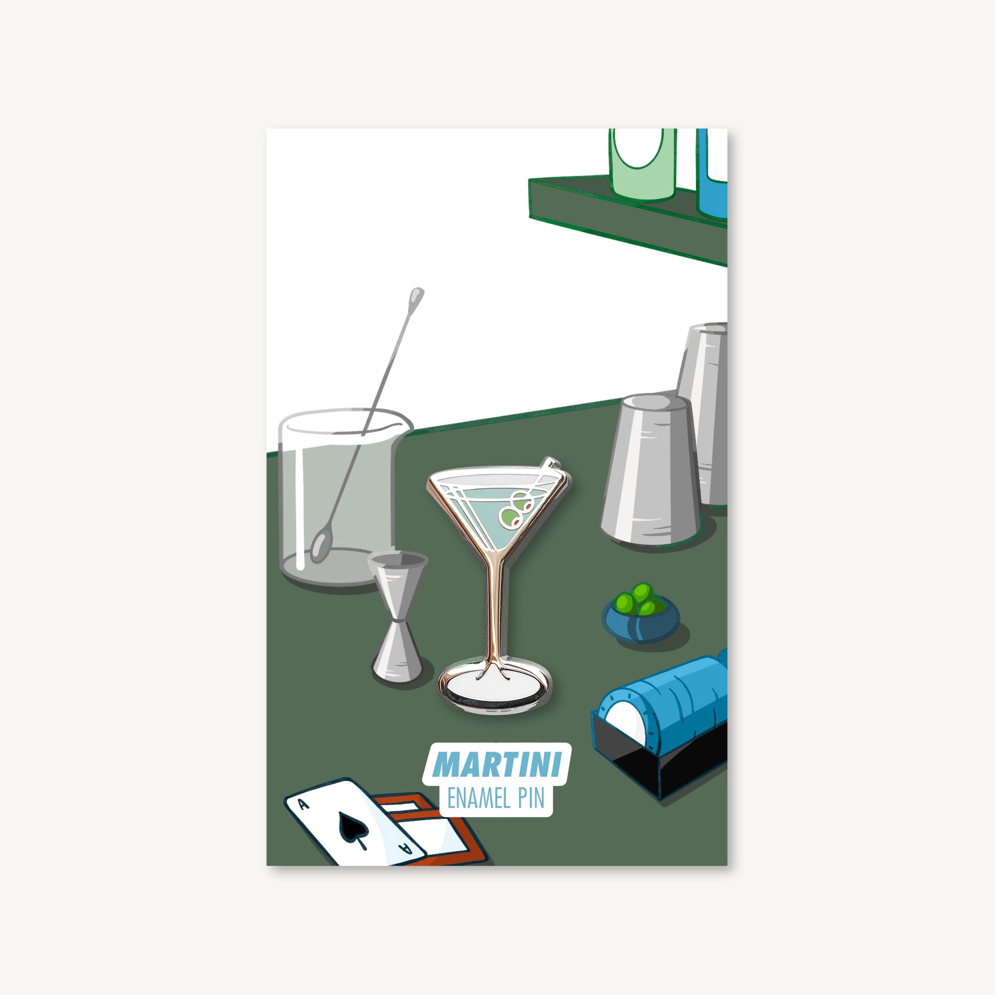 Martini Cocktail Pin