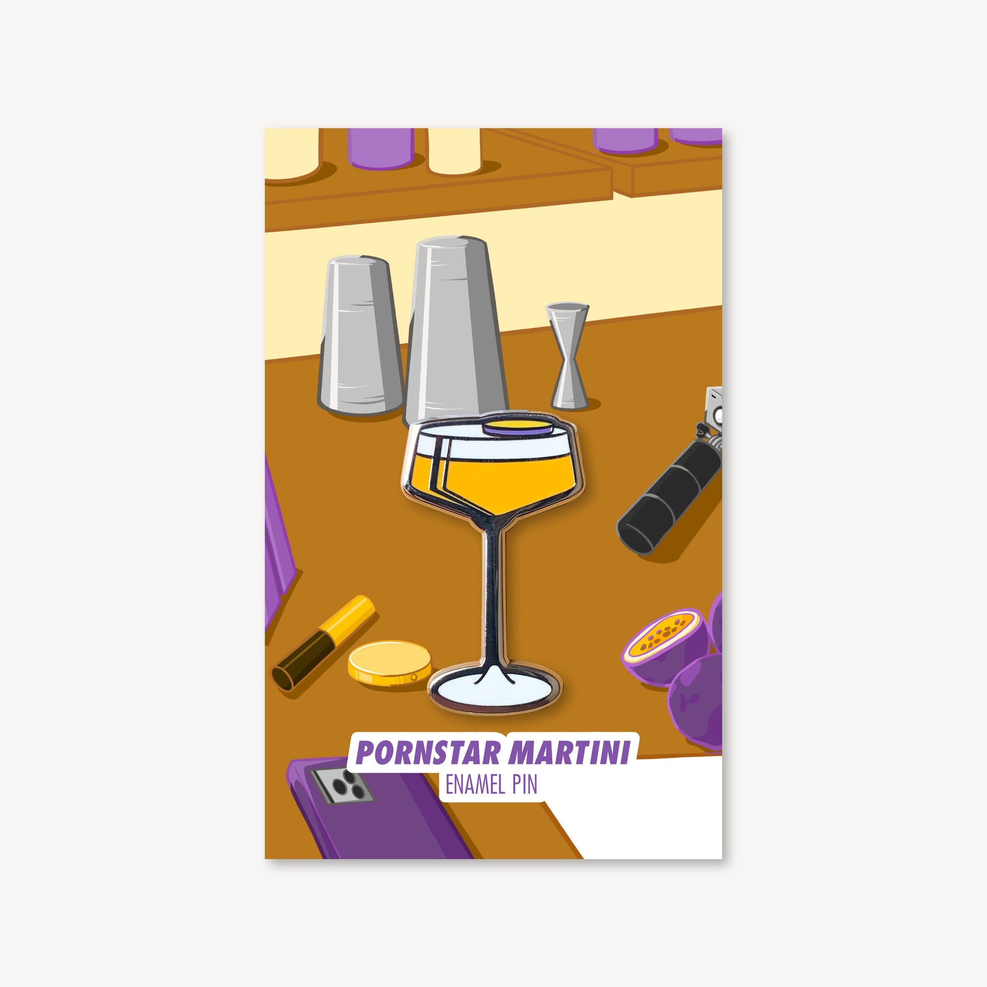 Pornstar Martini Cocktail Pin
