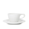 Lino Double Cappuccino Cup & Saucer - White (6oz/177ml)
