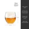 Globe Whiskey Tumblers Set of 2