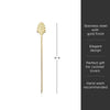 Art Deco Cocktail Picks in Gold Set of 4