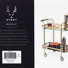 Antique Gold Bar Cart