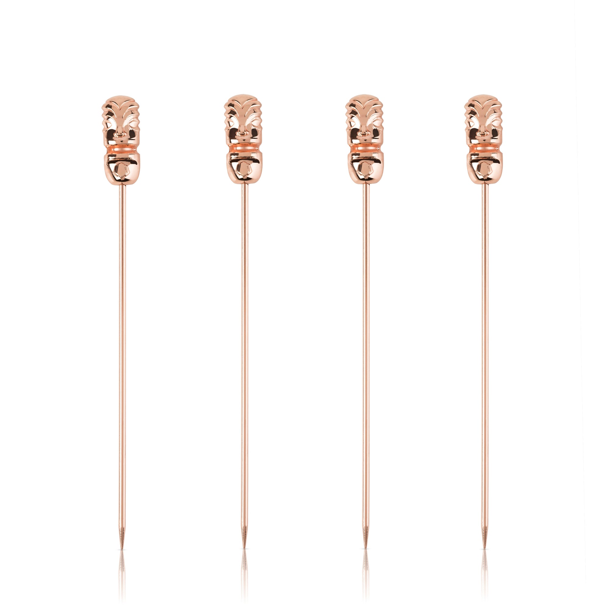 Pacific Tiki Cocktail Picks in Copper Set of 4